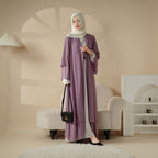 Stylish Chiffon Muslim Set Abaya (MOA008) - SJB-DIAMOND ELITES