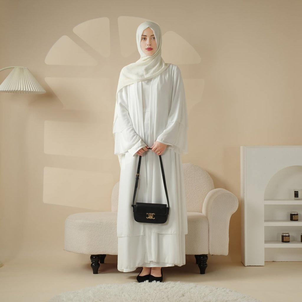 Stylish Chiffon Muslim Set Abaya (MOA008) - SJB-DIAMOND ELITES