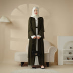 Stylish Chiffon Muslim Set Abaya (MOA008) - SJB-DIAMOND ELITES