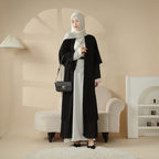 Stylish Chiffon Muslim Set Abaya (MOA008) - SJB-DIAMOND ELITES