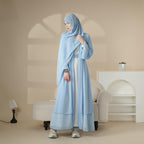 Stylish Chiffon Muslim Set Abaya (MOA008) - SJB-DIAMOND ELITES