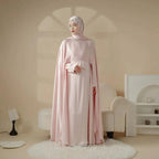 Luxury Wedding Abaya 3-Piece Bridal Abaya Set (MOA044) - SJB-DIAMOND ELITES