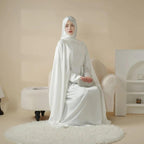 Luxury Wedding Abaya 3-Piece Bridal Abaya Set (MOA044) - SJB-DIAMOND ELITES