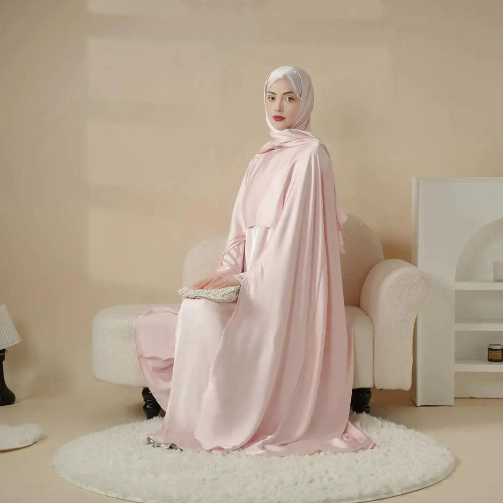 Luxury Wedding Abaya 3-Piece Bridal Abaya Set (MOA044) - SJB-DIAMOND ELITES