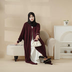 Cardigan Abaya, Western Style Abaya (MOA061) - SJB-DIAMOND ELITES