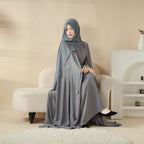 Cape Abaya, Haute Couture Heavy Rhinestone Abaya (MOA067) Mariam's Collection