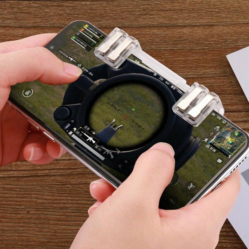 Mobile Trigger Gamepad Controller Sensitive Touch Fire Button Shooter Grip Trigger Aim Key Joystick for IOS Android Stevvex