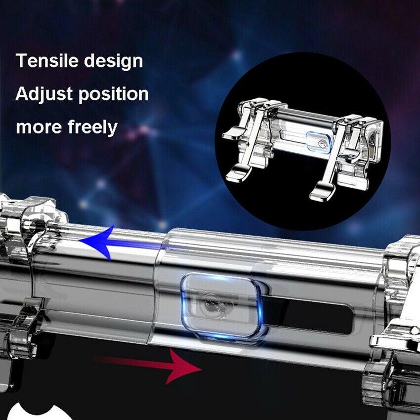 Mobile Trigger Gamepad Controller Sensitive Touch Fire Button Shooter Grip Trigger Aim Key Joystick for IOS Android Stevvex