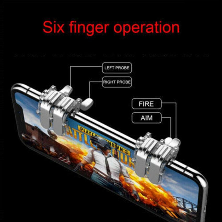 Mobile Trigger Gamepad Controller Sensitive Touch Fire Button Shooter Grip Trigger Aim Key Joystick for IOS Android Stevvex