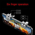 Mobile Trigger Gamepad Controller Sensitive Touch Fire Button Shooter Grip Trigger Aim Key Joystick for IOS Android Stevvex