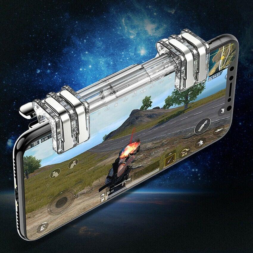 Mobile Trigger Gamepad Controller Sensitive Touch Fire Button Shooter Grip Trigger Aim Key Joystick for IOS Android Stevvex
