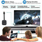 Mobile WiFi HD Projector Wifi HD Compatible Projector Wireless Mirroring Screen Display Adapter HD 1080P HDMI For TV Phone Laptop Stevvex