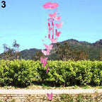 Model Creative Crystal Butterflies-Wind Chime Hanging Ornament  Mobile Wind Bell Garden Ornament Lucky Yard Garden Living Room Home/Wall/Room For Mom Birthday Gift Metal Music Wind Chimes Indoor & Outdoor Decor Stevvex