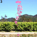 Model Creative Crystal Butterflies-Wind Chime Hanging Ornament  Mobile Wind Bell Garden Ornament Lucky Yard Garden Living Room Home/Wall/Room For Mom Birthday Gift Metal Music Wind Chimes Indoor & Outdoor Decor Stevvex