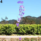 Model Creative Crystal Butterflies-Wind Chime Hanging Ornament  Mobile Wind Bell Garden Ornament Lucky Yard Garden Living Room Home/Wall/Room For Mom Birthday Gift Metal Music Wind Chimes Indoor & Outdoor Decor Stevvex