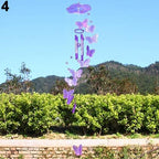 Model Creative Crystal Butterflies-Wind Chime Hanging Ornament  Mobile Wind Bell Garden Ornament Lucky Yard Garden Living Room Home/Wall/Room For Mom Birthday Gift Metal Music Wind Chimes Indoor & Outdoor Decor Stevvex