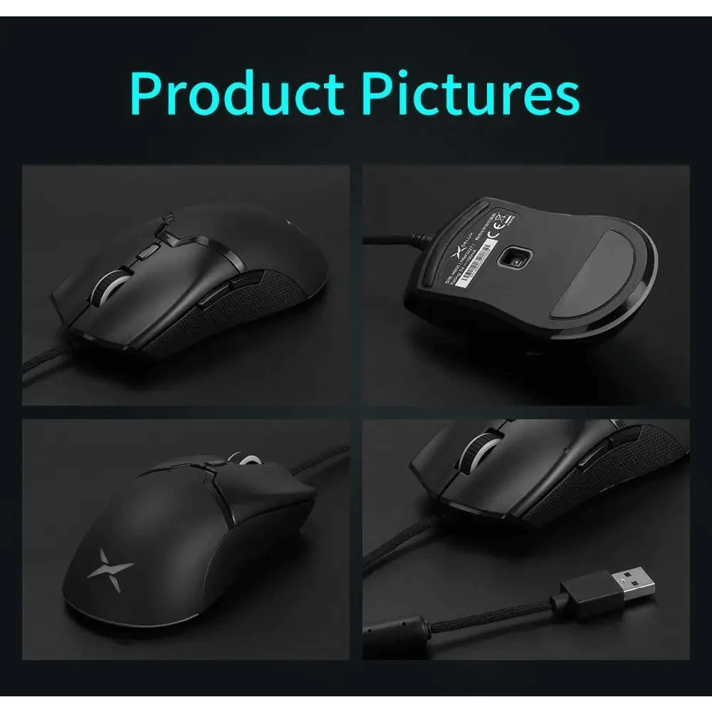 Modern 2.4Ghz Wireless Wired Gaming Mouse Modern 1600 DPI Lightweight Design Soft Ergonomic Mice Stevvex