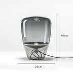 Modern Art Deco Living Room Table Lamp Glass Table Lamps for Living Room Home Deco Indoor Bedside Lamp Decorative Table Lamp Cute Study Lamps for Bedroom Décor Stevvex