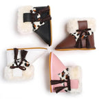 Modern Baby Leopard Print Rubber Sole Non-slip Baby Shoes Fashion Shoes Boots for Girls And Kids