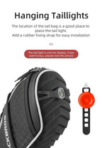 Modern Bike Bag Seat Bag Bike Accessories Bike Seat Bag Waterproof Bicycle  Bag Under Seat 3D Shell Cycling Seat Pack For Mountain Road Bikes