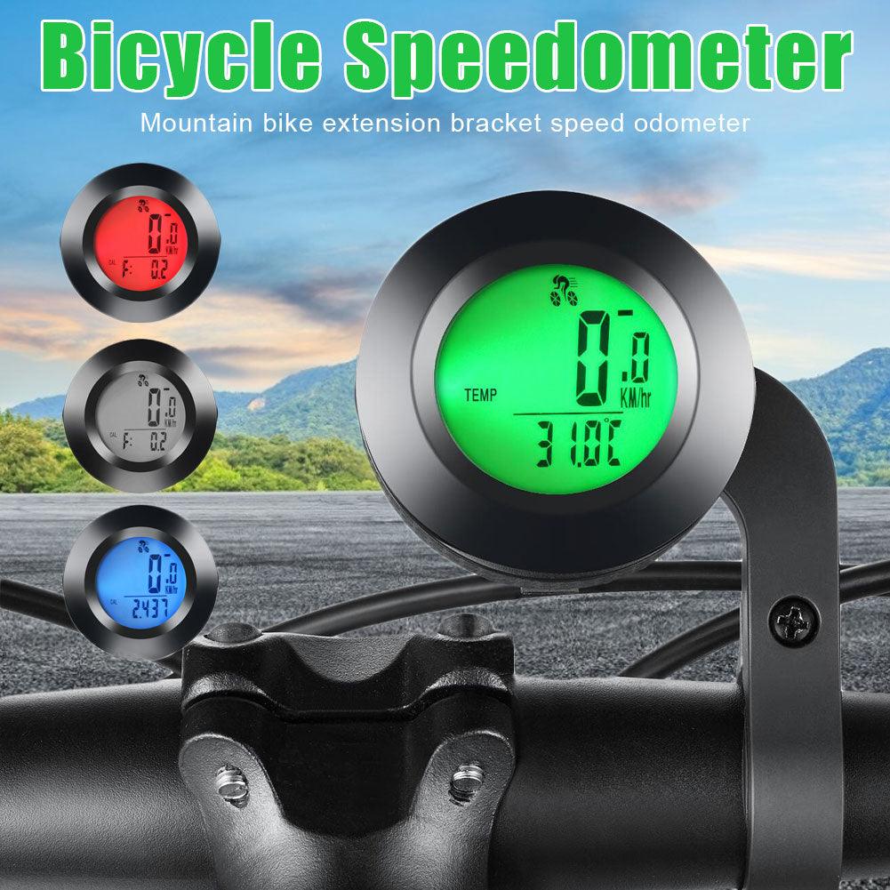 Modern Bike Wireless Bicycle Computer Speedometer Waterproof Cycling Luminous Sport Computer Odometer Auto Sleep Multi-Functions With Round LCD Backlight Display Calories And Fat Burn Counter For Outdoor Fitness Stevvex