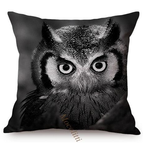Modern Black And White Animals Portrait Photography Of Lion Zebra Elephant Tiger Pattern Sofa Pillow Cover Home Decor Square Cushions Cover 45x45cm Stevvex