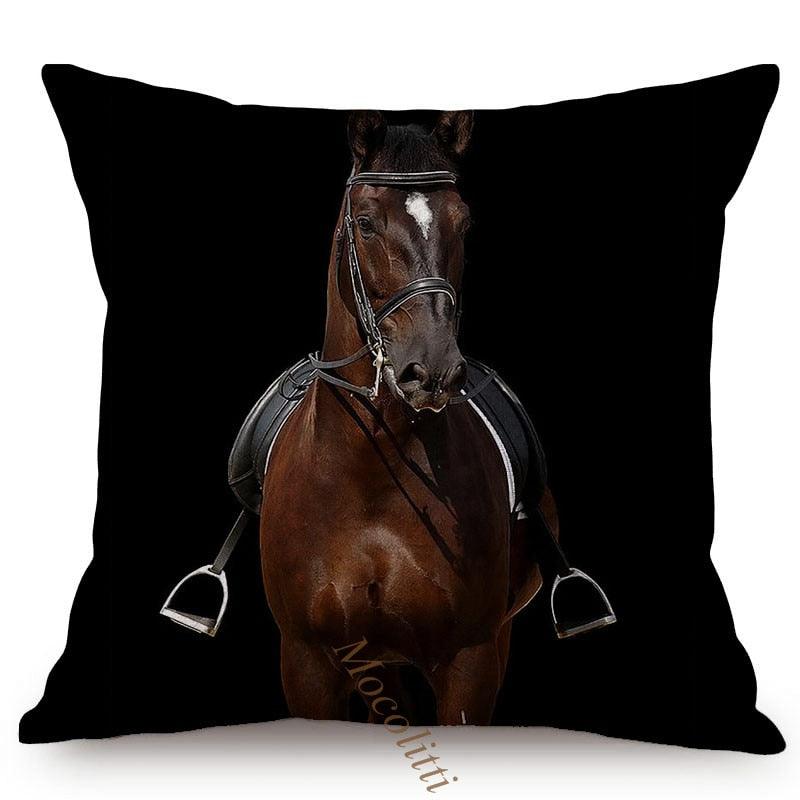 Modern Black And White Animals Portrait Photography Of Lion Zebra Elephant Tiger Pattern Sofa Pillow Cover Home Decor Square Cushions Cover 45x45cm Stevvex