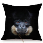 Modern Black And White Animals Portrait Photography Of Lion Zebra Elephant Tiger Pattern Sofa Pillow Cover Home Decor Square Cushions Cover 45x45cm Stevvex