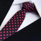 Modern Black And White Men Necktie Casual Business Meeting Formal Polyester Skinny Slim Necktie Stevvex