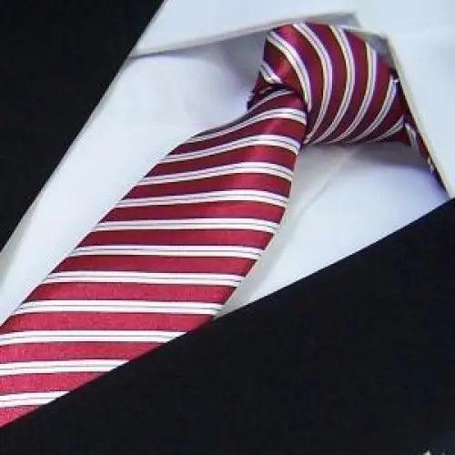 Modern Black And White Men Necktie Casual Business Meeting Formal Polyester Skinny Slim Necktie Stevvex