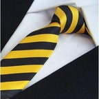 Modern Black And White Men Necktie Casual Business Meeting Formal Polyester Skinny Slim Necktie Stevvex