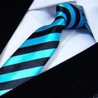 Modern Black And White Men Necktie Casual Business Meeting Formal Polyester Skinny Slim Necktie Stevvex
