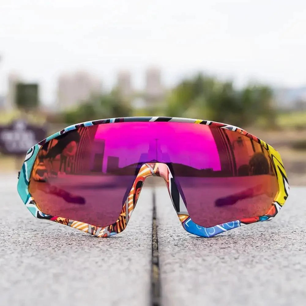 Modern Black Bike Glasses Sports Running Eyewear Fishing Polarized Glasses For Men And Women Cool Unisex Cycling UV400 Glasses For Running Stevvex