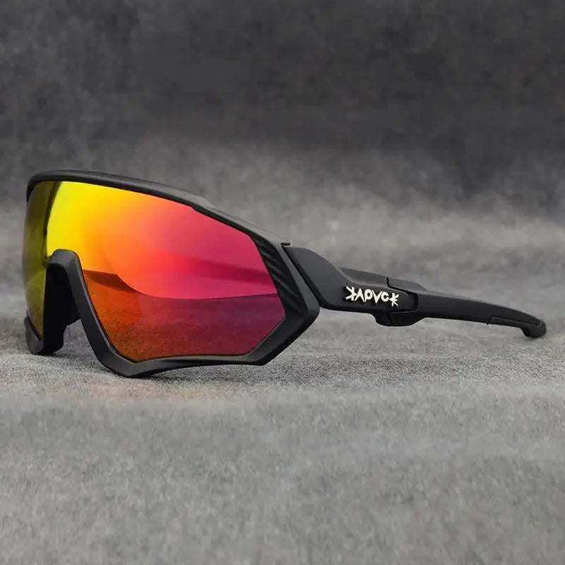 Modern Black Bike Glasses Sports Running Eyewear Fishing Polarized Glasses For Men And Women Cool Unisex Cycling UV400 Glasses For Running Stevvex