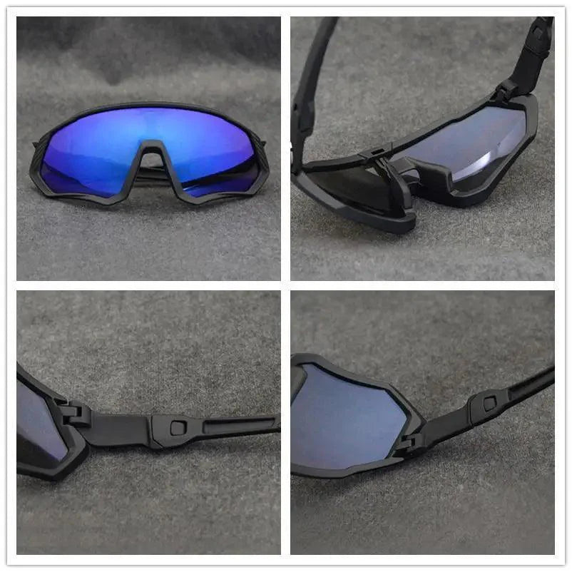 Modern Black Bike Glasses Sports Running Eyewear Fishing Polarized Glasses For Men And Women Cool Unisex Cycling UV400 Glasses For Running Stevvex