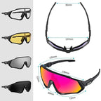 Modern Black Bike Glasses Sports Running Eyewear Fishing Polarized Glasses For Men And Women Cool Unisex Cycling UV400 Glasses For Running Stevvex