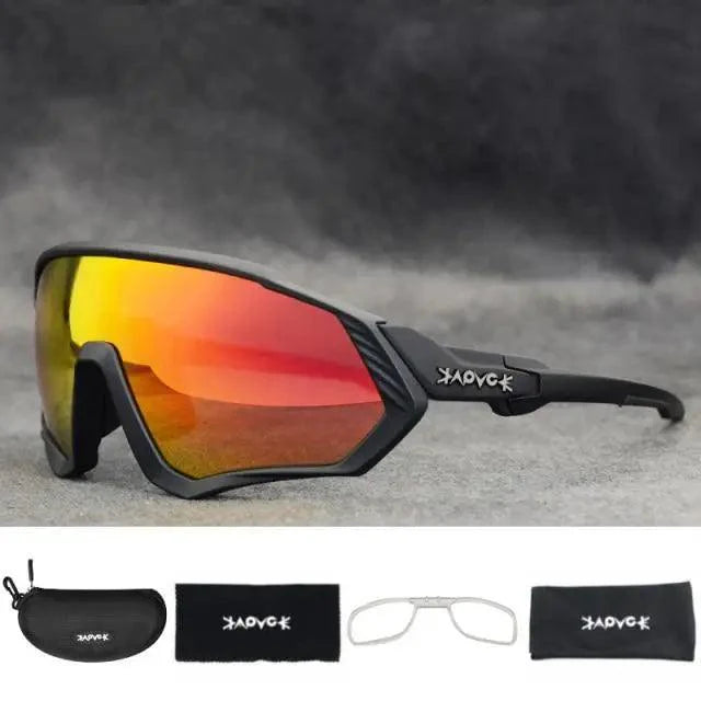 Modern Black Bike Glasses Sports Running Eyewear Fishing Polarized Glasses For Men And Women Cool Unisex Cycling UV400 Glasses For Running Stevvex