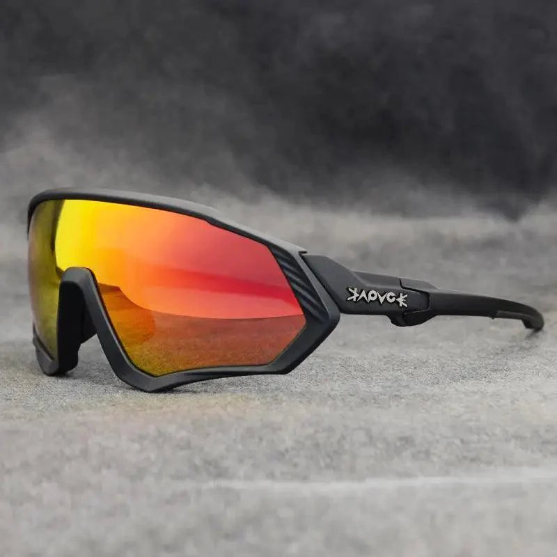 Modern Black Bike Glasses Sports Running Eyewear Fishing Polarized Glasses For Men And Women Cool Unisex Cycling UV400 Glasses For Running Stevvex