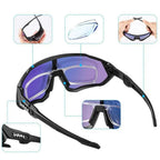 Modern Black Bike Glasses Sports Running Eyewear Fishing Polarized Glasses For Men And Women Cool Unisex Cycling UV400 Glasses For Running Stevvex