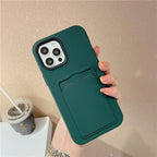 Modern Card Candy Color Phone Case For iPhone 12 11 13 Pro Max 12 13 Pro 11 Shockproof Bumper Soft Back Cover Colorful Silicone Phone Cover Stevvex