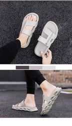 Modern Casual Summer Flip Flops Pool Slippers Sandals Slippers Men Shoes Tennis Fitness Runners Comfy Memory Foam Slide Outdoor Slippers Luxury Indoor Mens Slippers Stevvex
