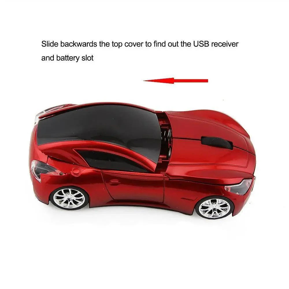 Modern Design 2.4G Wireless Mouse Sport Car Shape 1600DPI Optical Computer Gaming Mouse For Computer Laptop PC Stevvex