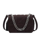 Modern Designer Metal Chain Clutches , Mini Shoulder Bag Satchel Style Nylon Small Crossbody Bags For Women And Girls