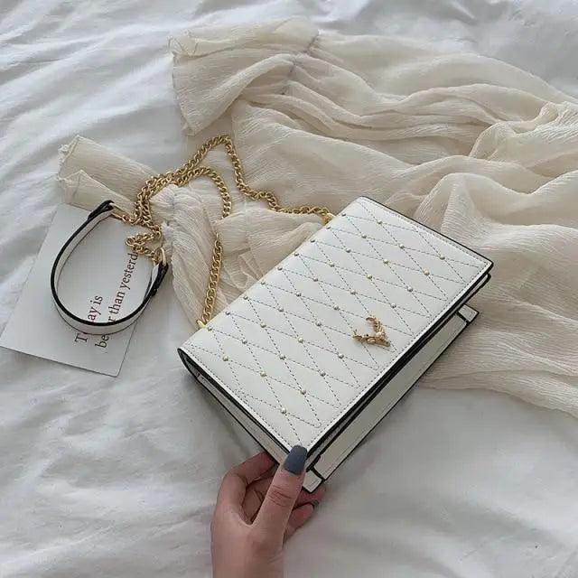 Modern Elegant Luxury Sterling Pu Leather Crossbody Bags For Women And Girls Designer Chains Shoulder Messenger Bag For Female Stevvex