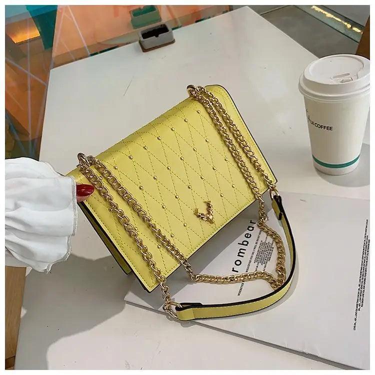 Modern Elegant Luxury Sterling Pu Leather Crossbody Bags For Women And Girls Designer Chains Shoulder Messenger Bag For Female Stevvex