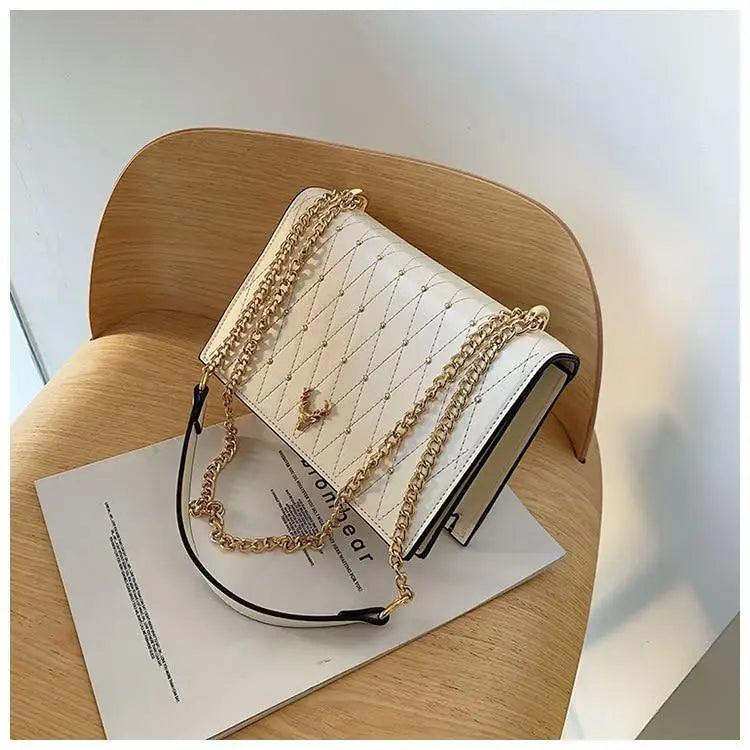 Modern Elegant Luxury Sterling Pu Leather Crossbody Bags For Women And Girls Designer Chains Shoulder Messenger Bag For Female Stevvex