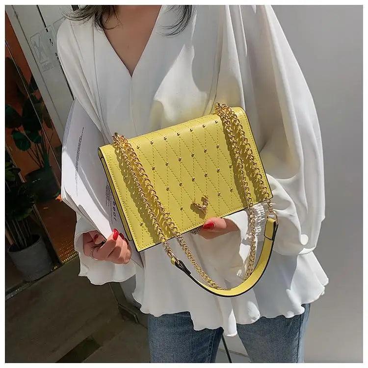 Modern Elegant Luxury Sterling Pu Leather Crossbody Bags For Women And Girls Designer Chains Shoulder Messenger Bag For Female Stevvex