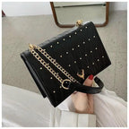 Modern Elegant Luxury Sterling Pu Leather Crossbody Bags For Women And Girls Designer Chains Shoulder Messenger Bag For Female Stevvex