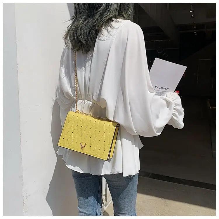 Modern Elegant Luxury Sterling Pu Leather Crossbody Bags For Women And Girls Designer Chains Shoulder Messenger Bag For Female Stevvex