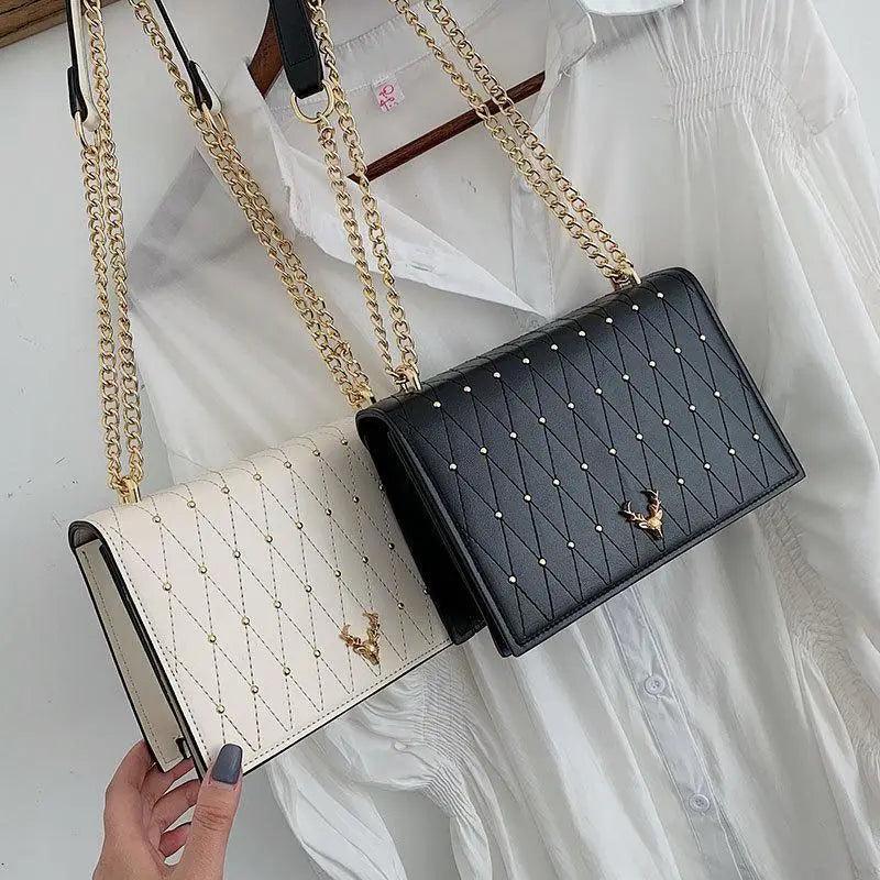 Modern Elegant Luxury Sterling Pu Leather Crossbody Bags For Women And Girls Designer Chains Shoulder Messenger Bag For Female Stevvex